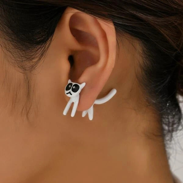 Women's Cat Studs | Cute Cat Studs | Jewelavira