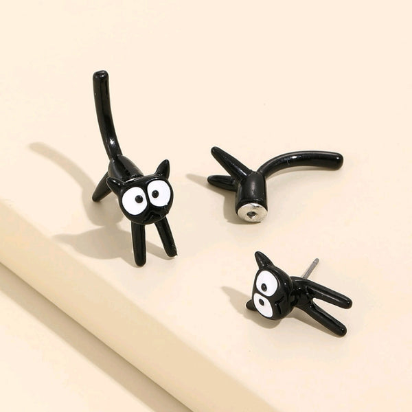 Women's Cat Studs | Cute Cat Studs | Jewelavira